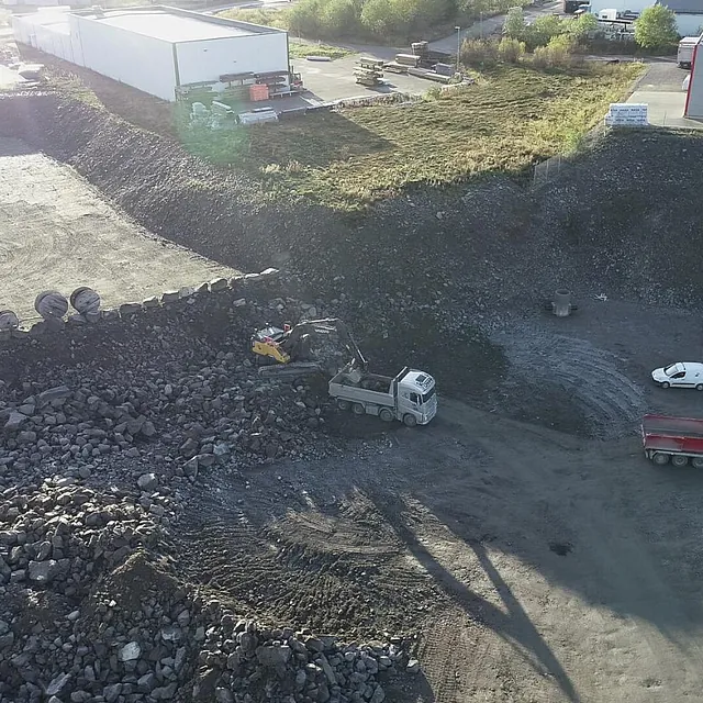 Arbeid utført av Hadsel Maskin i Handelsparken og Miljøhavnen på Børøya